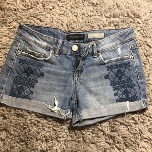 Aeropostale Midi Jean Shorts